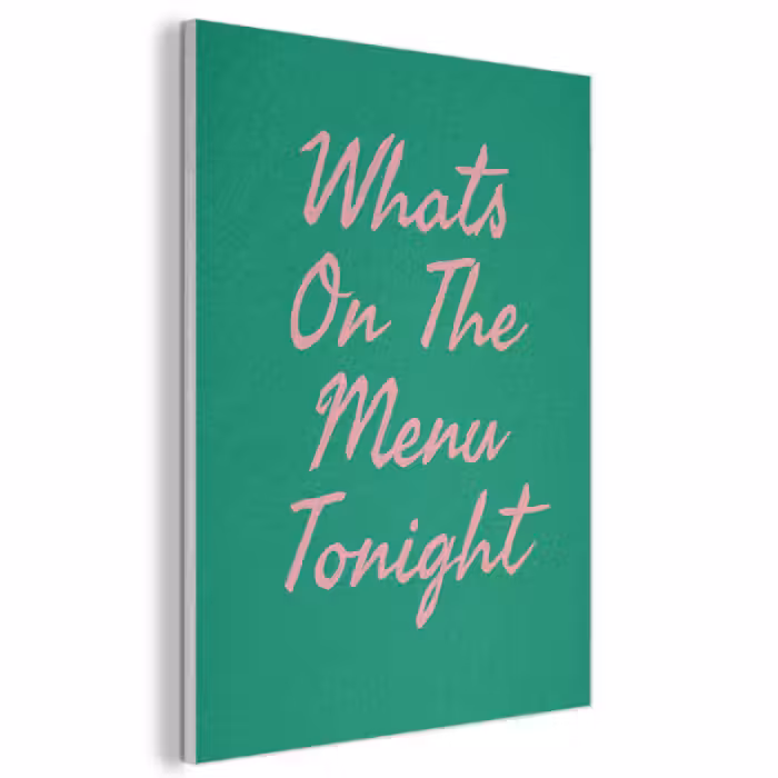 Akoestisch schilderij - Menu - Quote - Roze