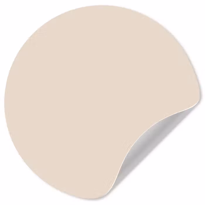 Behangcirkel - Beige - Effen kleur