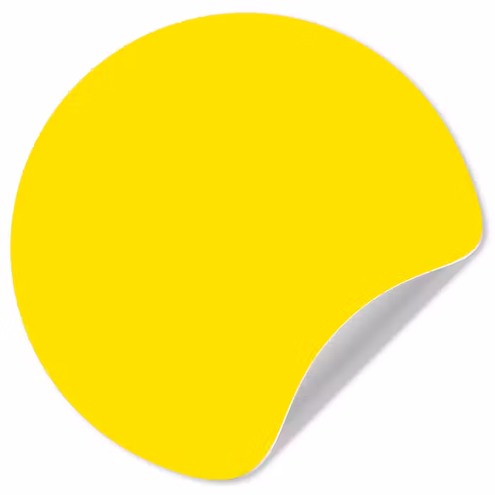 Behangcirkel - Geel - Citroen - Neon - Kleuren