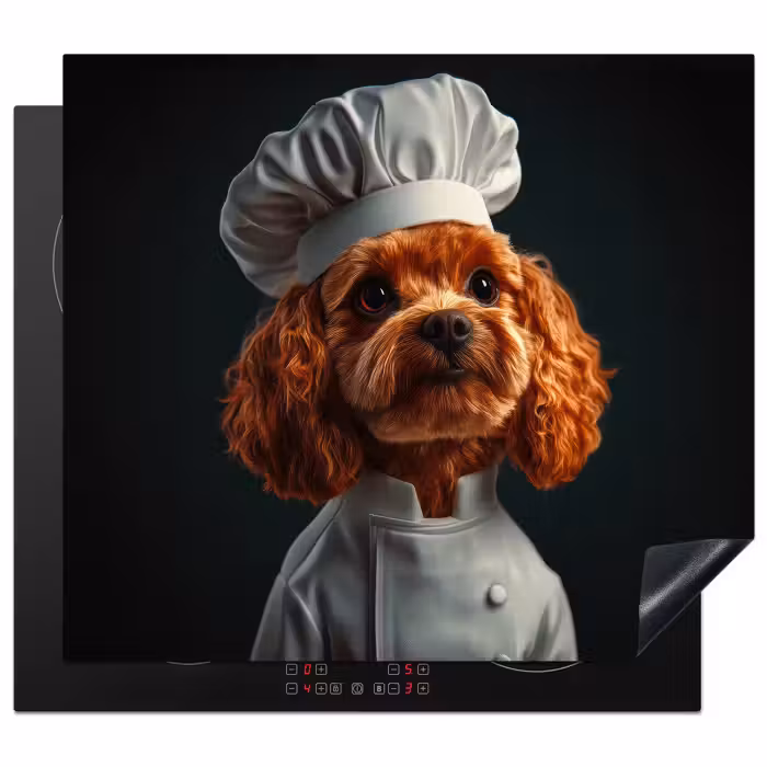 Inductie beschermer - Bruin - Kok - Hondje