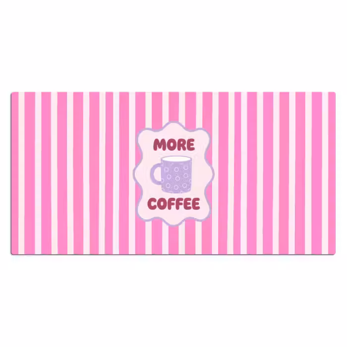 Bureau onderlegger - More Coffee Lila Mok