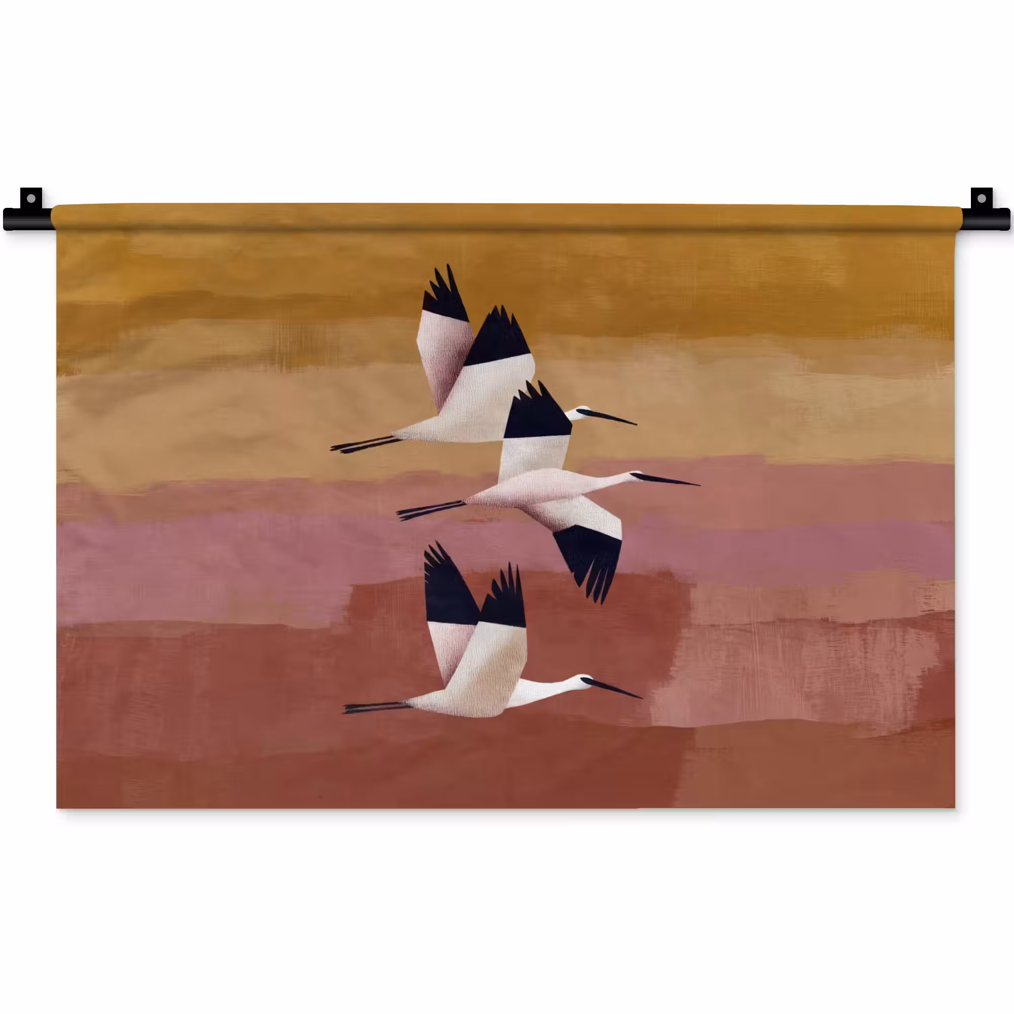Wandkleed - Vogels - Snavel - Abstract