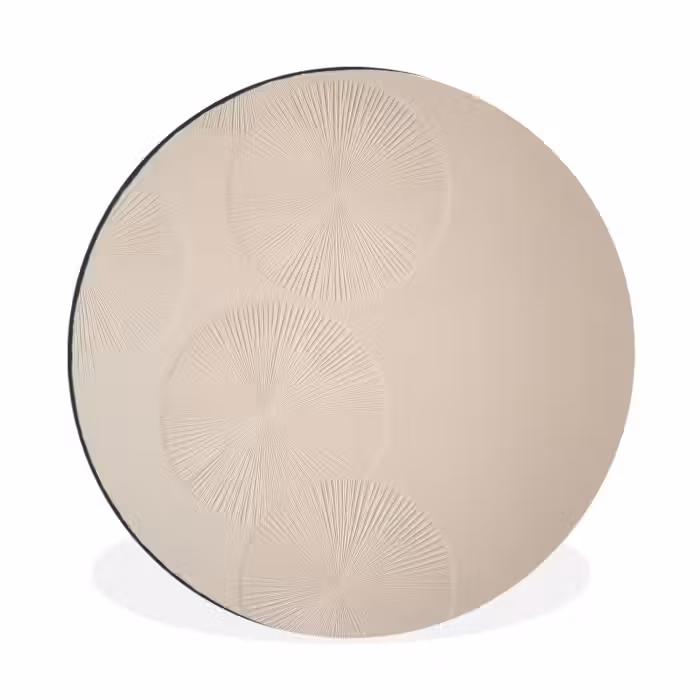 Wandcirkel - aluminium - Japandi - Beige - Modern
