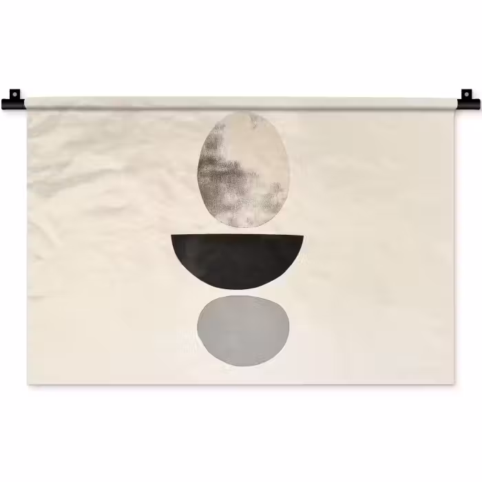 Wandkleed - Beige - Japandi - Wabi sabi