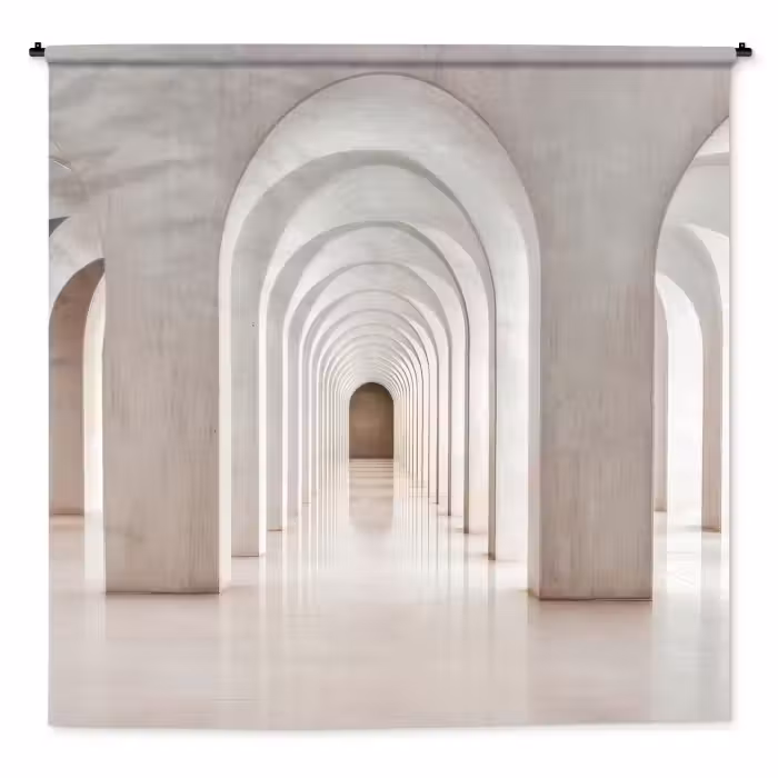 Wandkleed - Hal - Bogen - Symmetrisch - Modern