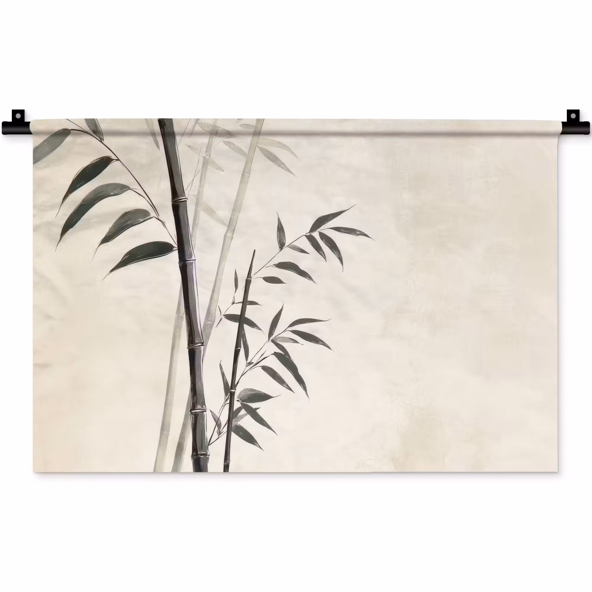 Wandkleed - Japandi - Bamboe - Beige