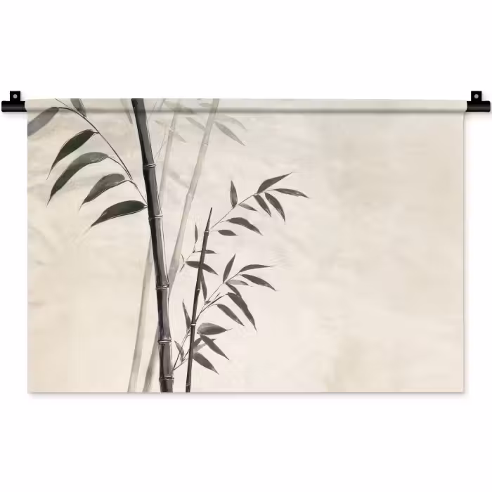 Wandkleed - Japandi - Bamboe - Beige