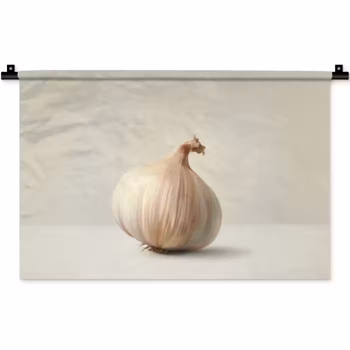 Wandkleed - Knoflook - Natuurlijk - Beige