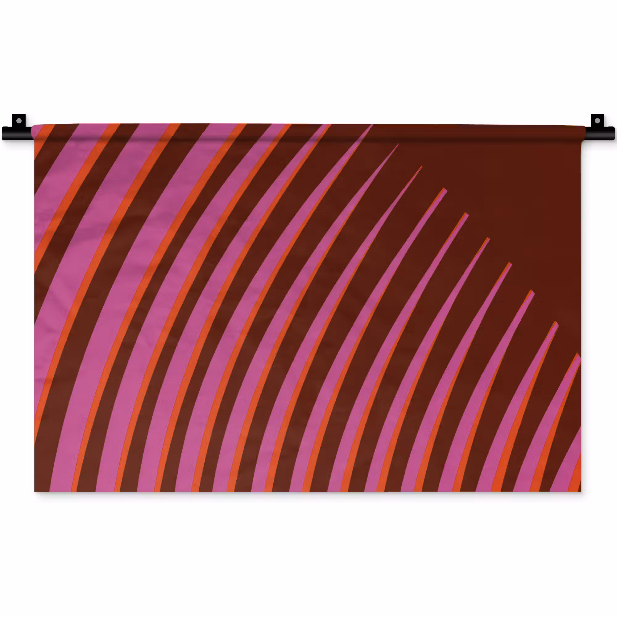 Wandkleed - Lijnen - Rood - Beweging