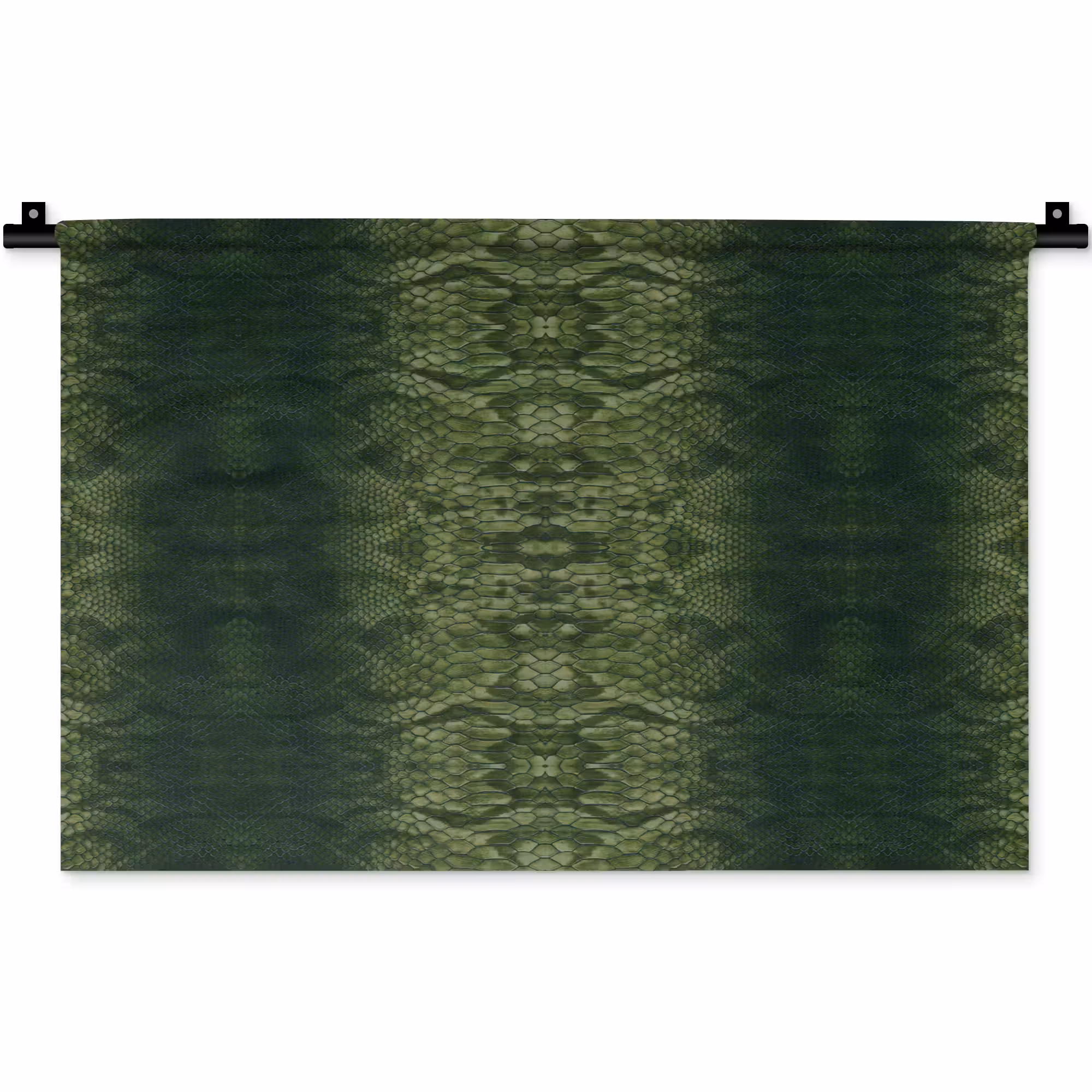 Wandkleed - Slang - Boa - Groen