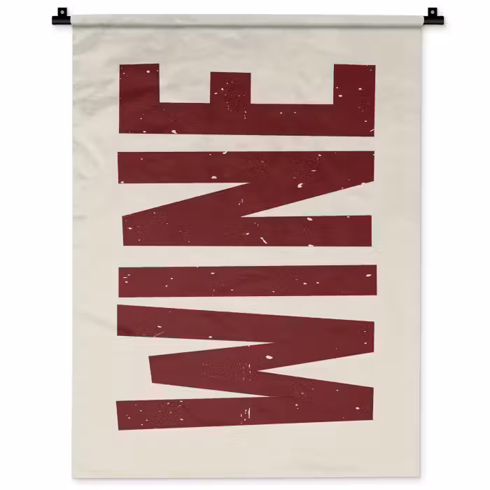 Wandkleed - Wine - Red - Decoratie - Japandi