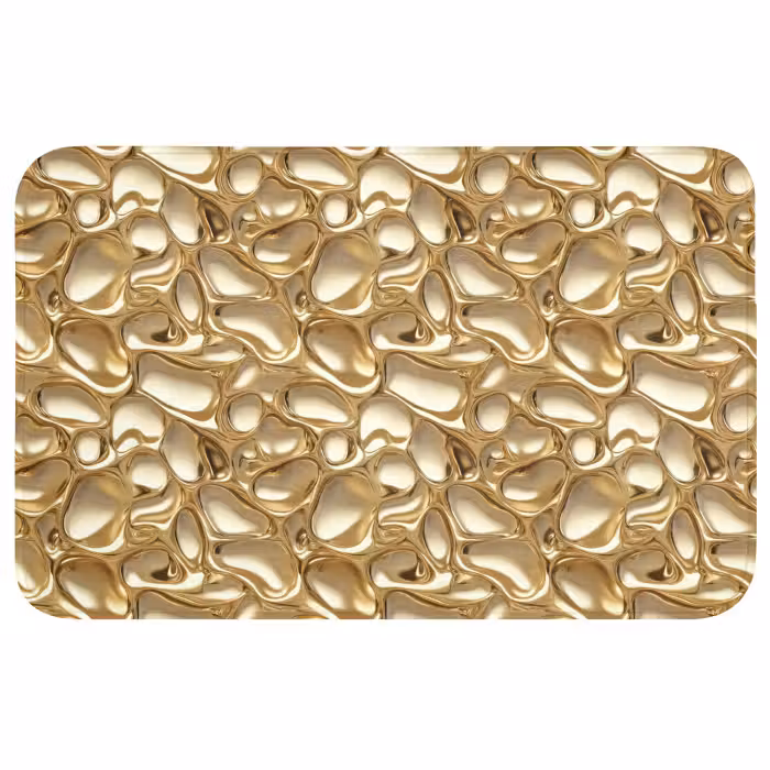Wc Mat - Abstract - Modern - Goud