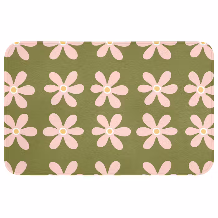 Wc Mat - Bloem - Modern - Groen