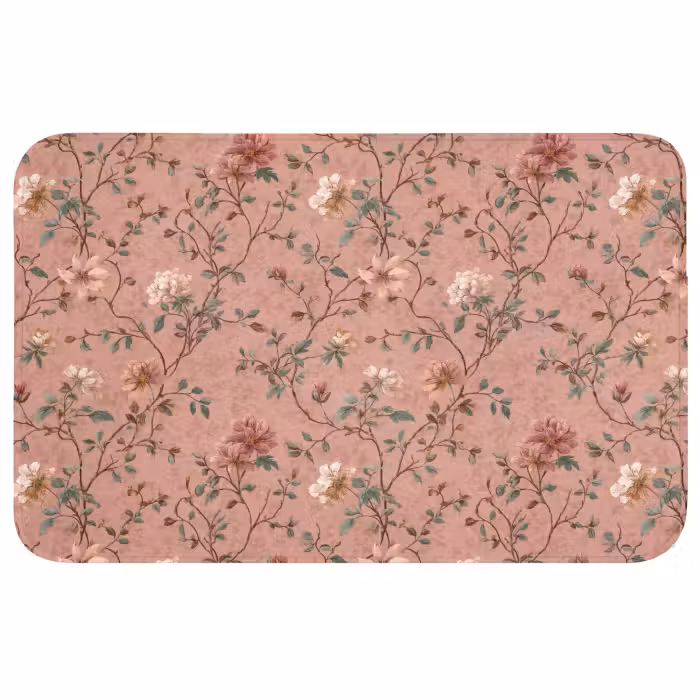Wc Mat - Botanisch - Bloemen - Roze