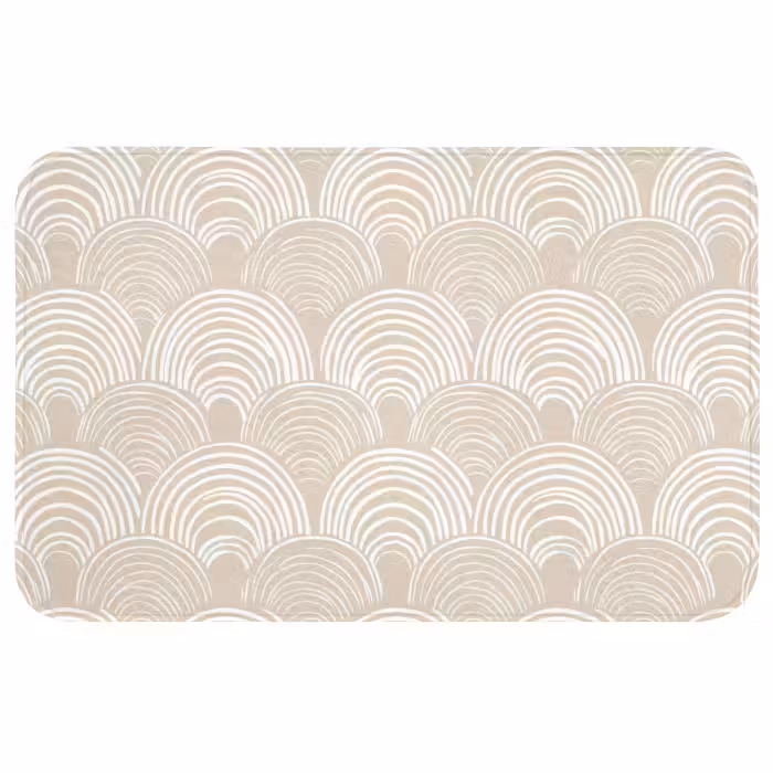 Wc Mat - Golven - Structuur - Beige
