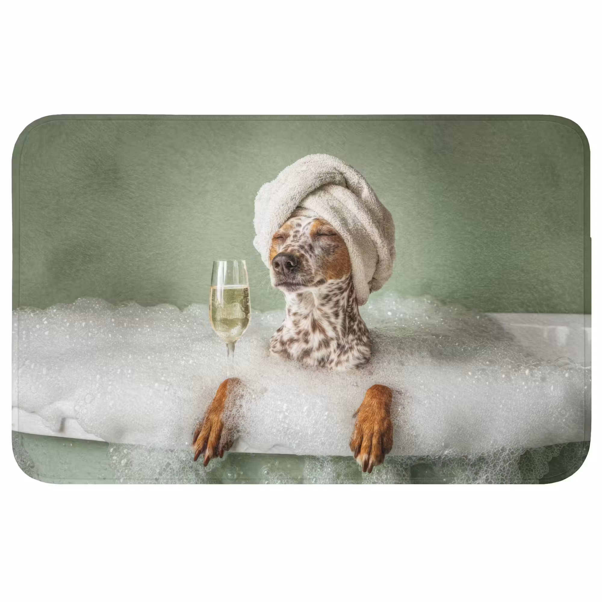 Wc Mat - Hond - Bad - Champagne - Handdoek