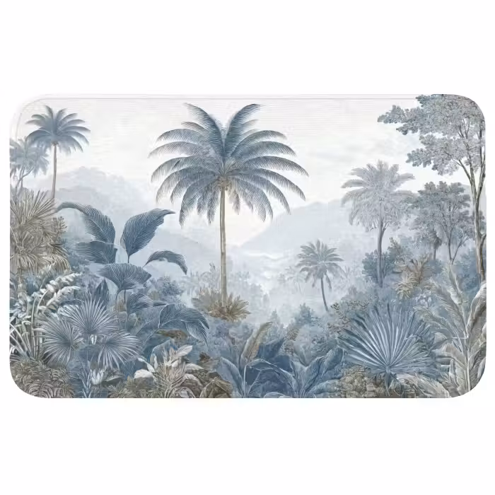 Wc Mat - Jungle - Modern - Blauw - Groen