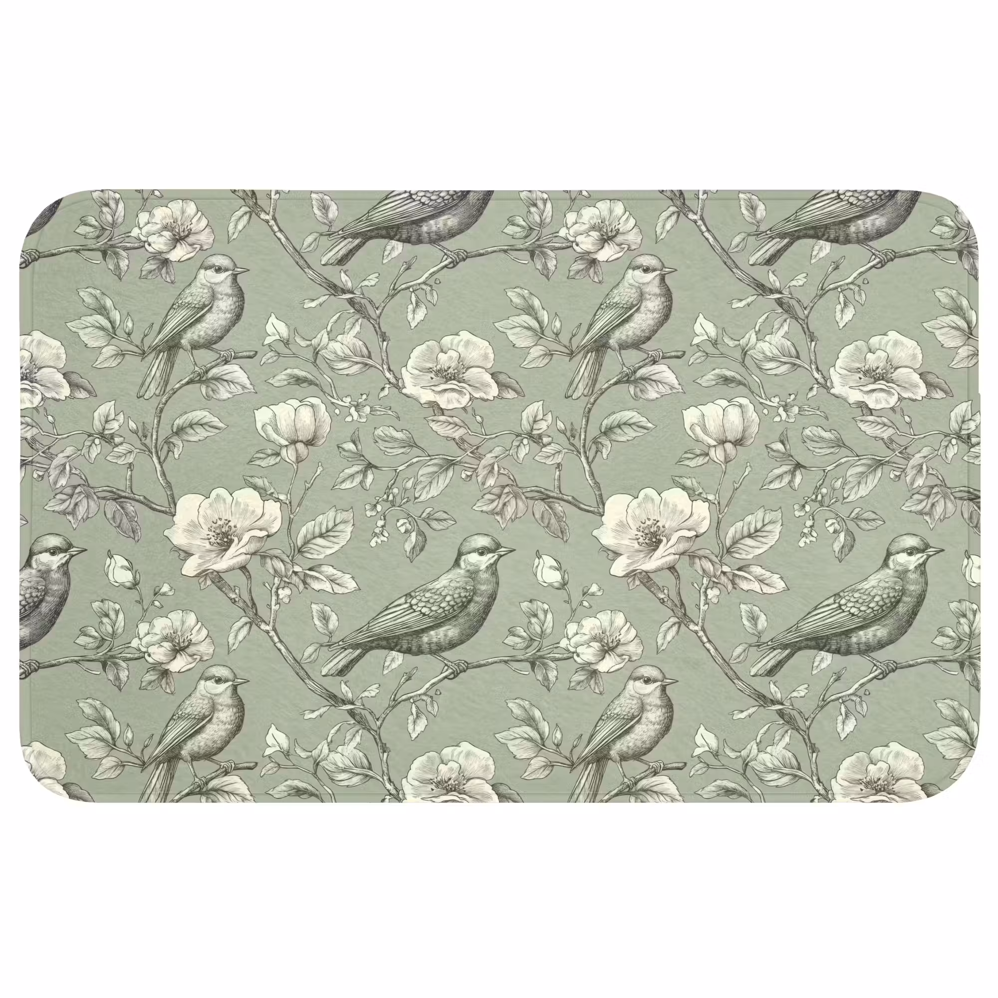 Wc Mat - Klassiek - Botanisch - Groen
