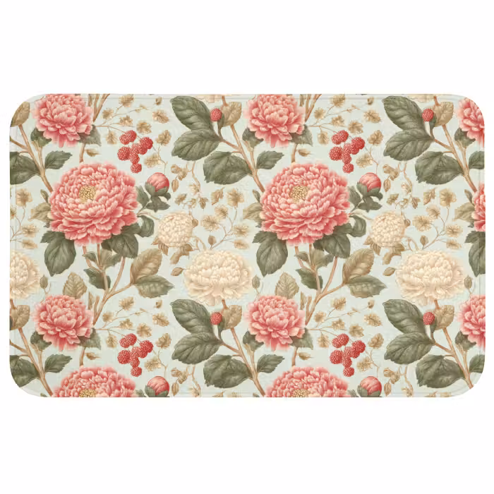 Wc Mat - Klassiek - Botanisch - Veelkleurig