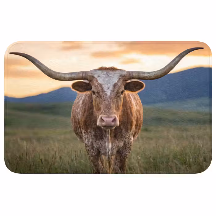 Wc Mat - Longhorn - Landschap - Zonsondergang