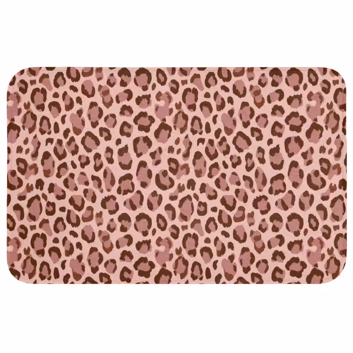 Wc Mat - Luipaard - Patroon - Roze