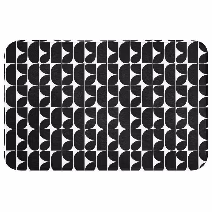 Wc Mat - Modern - Geometrisch - Zwart