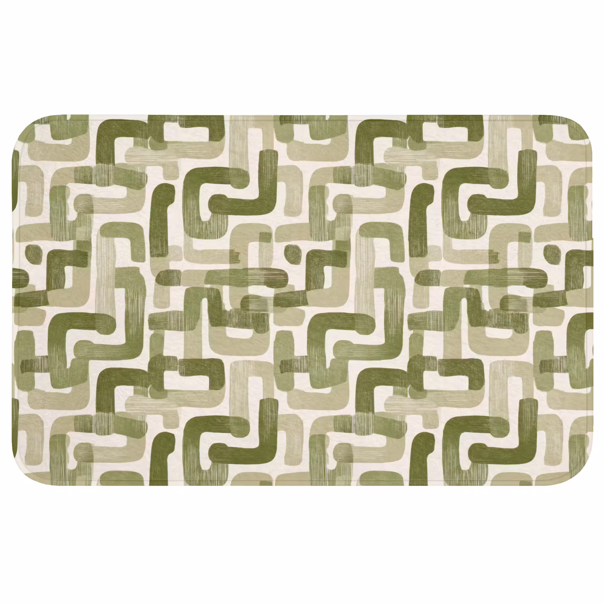Wc Mat - Modern - Grafisch - Groen