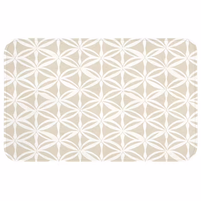 Wc Mat - Motief - Modern - Beige