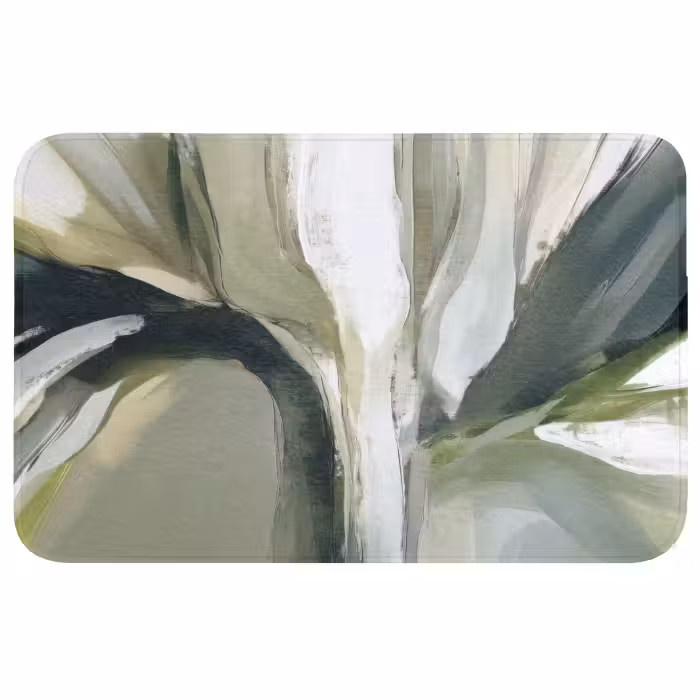 Wc Mat - Natuur - Abstract - Groen - Penseelstreken