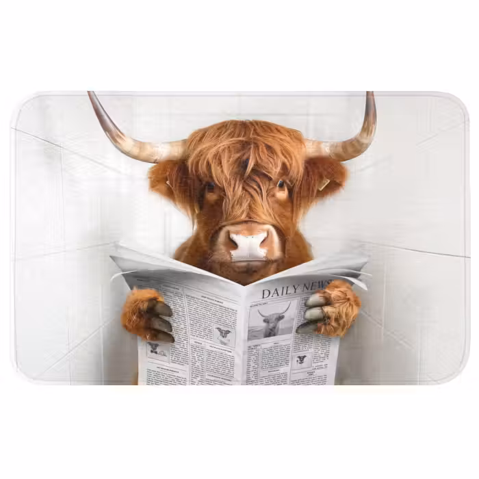 Wc Mat - Schotse Hooglander - Dier - Krant - Toilet