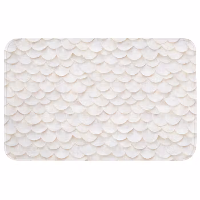 Wc Mat - Schubben - Wit - Elegant