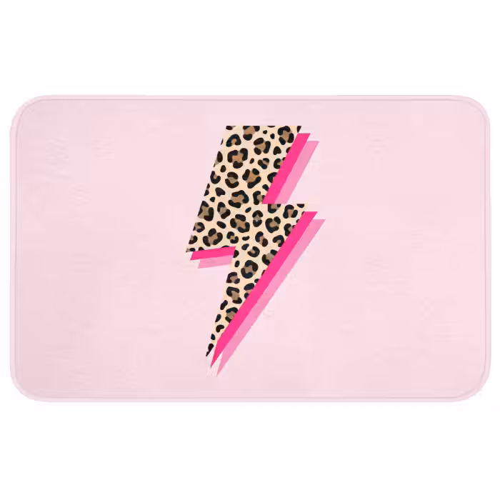 Wc Mat - Stippen - Roze - Bliksem