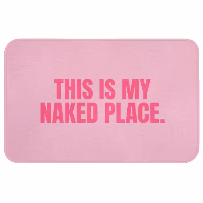 Wc Mat - Tekst - Modern - Roze