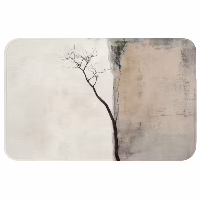 Wc Mat - Wabi sabi - Plant - Beige
