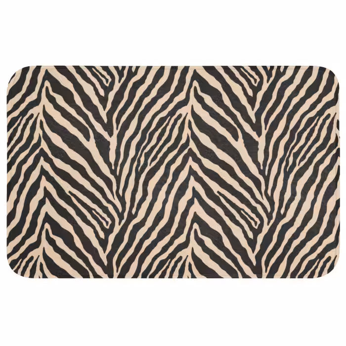 Wc Mat - Zebra - Klassiek - Zwart