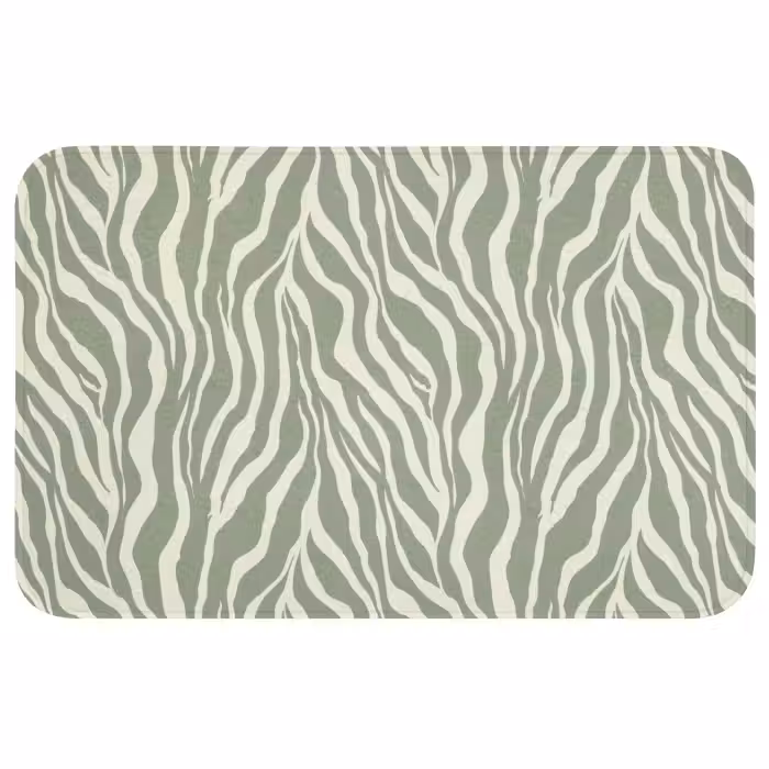 Wc Mat - Zebra - Motief - Groen
