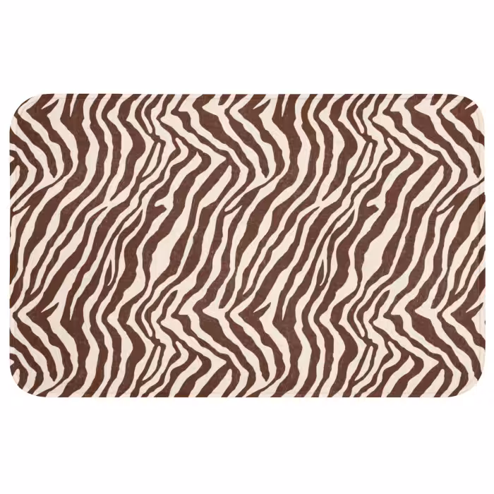 Wc Mat - Zebra - Patroon - Zwart - Wit