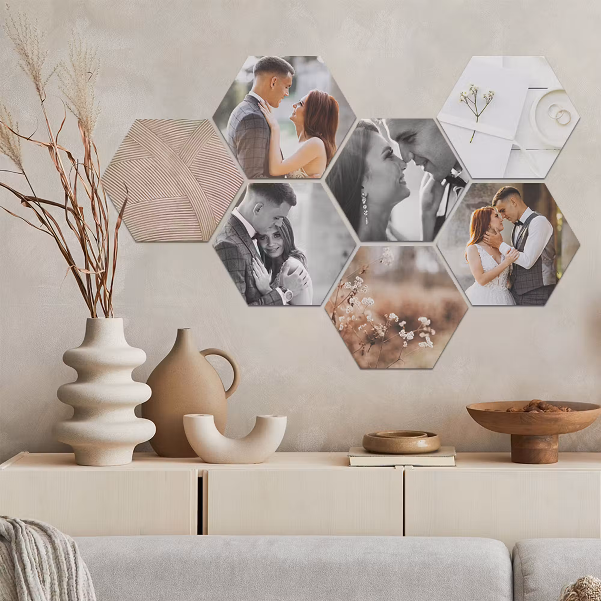 Akoestische hexagon foto